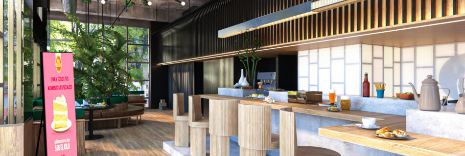 k-post en restaurante