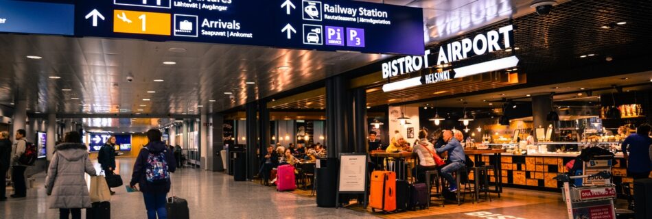 pantallas led en aeropuerto