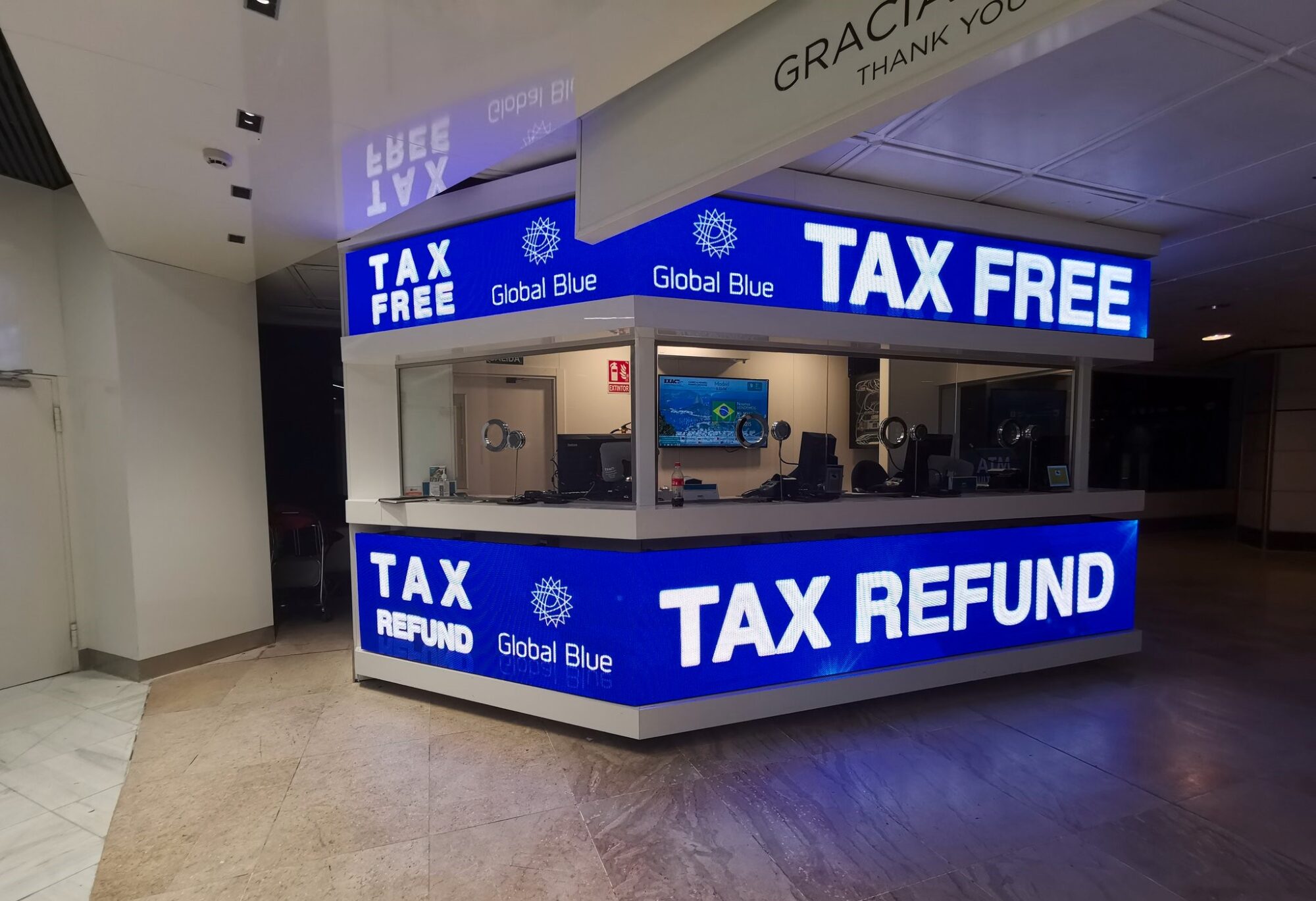 textos en pantallas LED